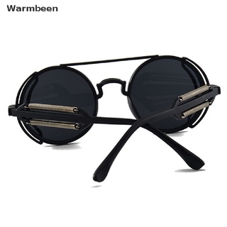 Warmbeen Punk Steampunk gafas de sol Retro hombres redondo Punk gafas de sol mujeres UV400 gafas de sol agradable compras