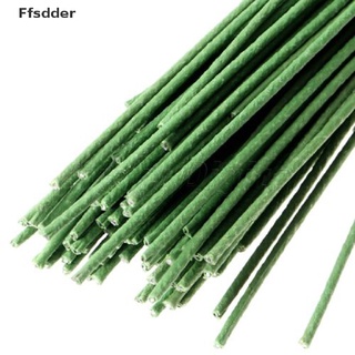 ffsdder 12pcs verde cinta floral alambre de hierro artificial tallo flor tallo diy decoración 60 cm *venta caliente