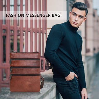 【fw】Men Genuine Cowhide Leather Shoulder Bag Business Casual Messenger Handbags