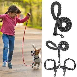 LABIMENT Comfortable Dog Leash for Medium Large Dogs Anti-Choking One Drag Two Double Head Strong Sturdy Dog Training Leash Heavy Duty Reflective Threads Rope Leash Pet Slip Lead/Multicolor