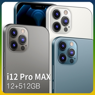 Celular I12 Pro Max 6.7 pulgadas pantalla Hd Ram 12g+512g Rom Smartphone Android 10.0 versión Global