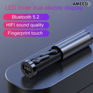 Ameesi 2Pcs T26B auriculares Bluetooth 5.2 inalámbricos Mini auriculares portátiles para teléfono