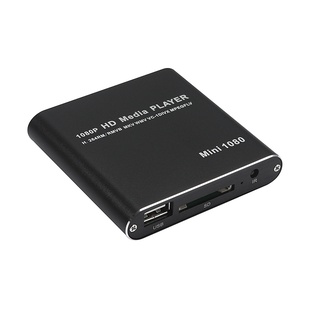Reproductores Multimedia MINI 1080P Full HD Media USB HDD SD/MMC Caja De Reproductor De Tarjeta , Enchufe De La Ue