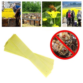 20x pro apicultura fluvalinate abeja ácaros varroa killer tiras de herramientas para abeja (7)
