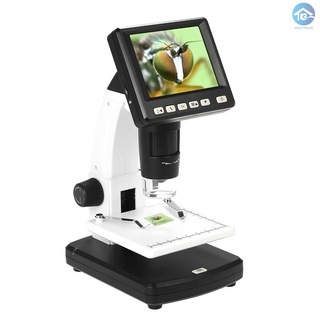 Microscopio Digital portátil profesional de escritorio portátil de 3.5 pulgadas LCD 10-500X hasta 1200x aumento de resolución de 5 m y tarjeta de almacenamiento de medición