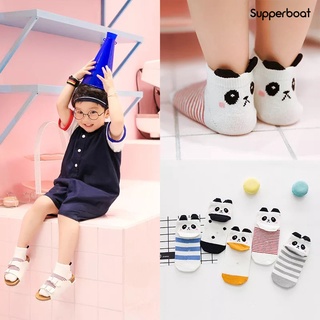 Sup calcetines suaves/transpirables para niños con estampado De puntos Panda 3d/unisex/transpirables