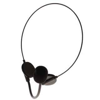 halloween adultos negro auriculares micrófono juguete cosplay disfraz de prop auriculares