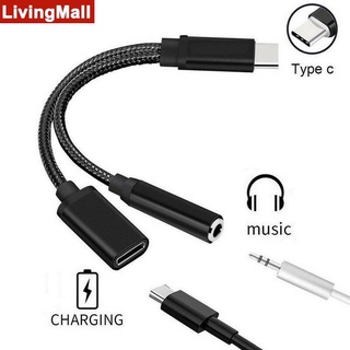 En Stock USB-C Tipo A 3,5 Mm Aux Audio Cable De Carga Adaptador Divisor Auriculares Jack livingmall1 . cl