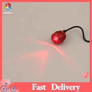 [SM] Lámpara Trasera Recargable USB De 3 Modos Para Bicicleta/Luz Roja/Advertencia