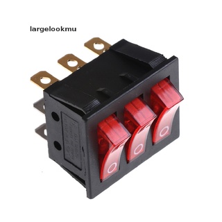 *largelookmu* KCD3 34*40 Big Rocker Switches With Red Light Three-Way Switch 9 Pin 2 Position hot sell