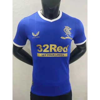 Rangers de la mejor calidad 2021 2022 Rangers camiseta de fútbol jugador emisión