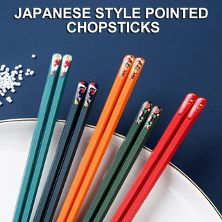 5 pares de palillos 5 colores Sushi comida rápida fideos Chop palos vajilla