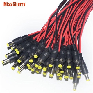 [misscherry] 10pcs 5.5x2.1mm macho + hembra dc enchufe conector cable cable 12v
