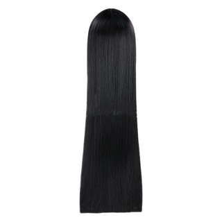 peluca larga negra con flequillos resistente al calor sintético pelo recto peluca femenina els peluca afroamericana (5)