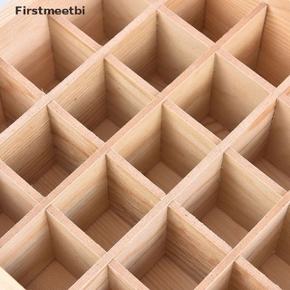 [firstmeetbi] 25 ranuras de madera de aceite esencial caja de almacenamiento de aromaterapia contenedor organizador caso caliente