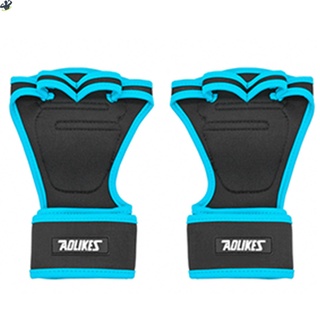 Ll guantes de entrenamiento cruzados para levantamiento de pesas con soporte de muñequera/guantes abiertos de medio dedo antideslizante para la palma/Fitness (2)
