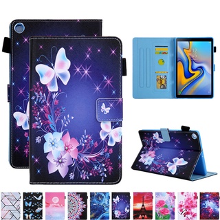 Funda Para Tablet Samsung Galaxy Tab A8 10.5 Case 2021 SM-X200 X205 X200 X205 Cubierta Mariposa Pintada Flip Stand