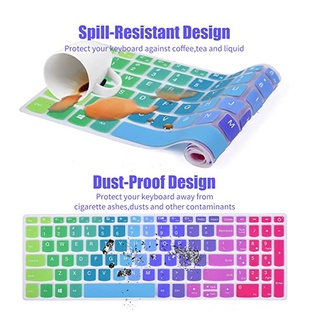 witthoeft s340-15api teclado cubre para s340 s430 portátil teclado pegatinas de alta calidad s340-15wl protector de piel de silicona materail super suave para lenovo ideapad portátil protector/multicolor (6)