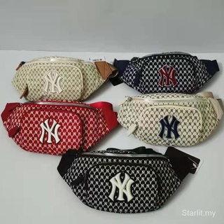 Versión de la marca de moda MLB bolsa de cintura New York Yankees NY completo estándar bordado bolsa de pecho deportes al aire libre bolsa de mensajero BHLM