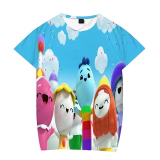 2021 3D Anime impresión camisetas niñas patrón camiseta nuevo verano camisetas Top ropa niños dibujos animados ropa adolescente niños Casual Tee
