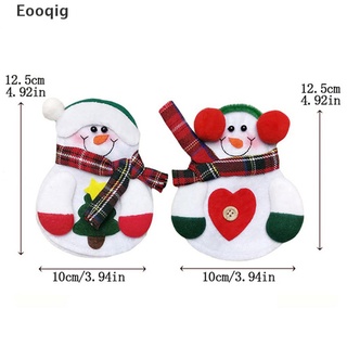 8 pzas Bolsa Eooqig Para decoración De navidad muñeco De nieve/cocina/cubiertos