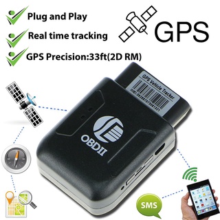 OBD II Coche Vehículo Camión GPS En Tiempo Real Tracker Mini OBD2 Dispositivo De Seguimiento GSM GPRS (1)
