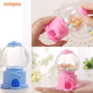 Risingmp (¥) Mini dulce niños máquina de caramelo de burbujas dispensador de goma juguetes de bebé lindo