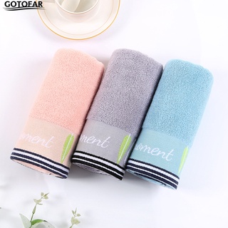 [gotofar] toalla de mano de 3 colores resistente a la decoloración de la suavidad de baño paño super absorbente para el hogar (2)