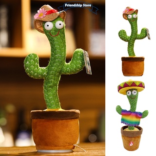 Cactus alimentado con pilas sacudiendo la cabeza bailando coche adorno decoración del salpicadero juguete para niños