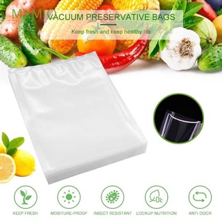 Mxmio 100pcs bolsa selladora al vacío bolsa de almacenamiento de carne ahorro de alimentos para sellado|Sello de grano de fruta bolsas de embalaje de ahorro de plástico