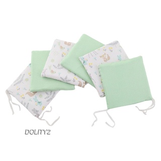 [DOLITY2] Almohada parachoques cuna parachoques almohada parachoques 6 cojines cuna cama almohadillas (1)
