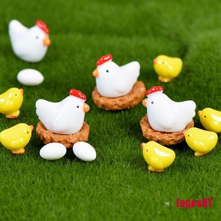 [JAGEE] Mini pollo hadas jardín miniaturas gnomos musgo terrarios resina figuritas para decoración del hogar HDY