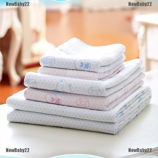 [newbaby22&stock] alfombrilla de cama impermeable para pañales lavable de algodón transpirable