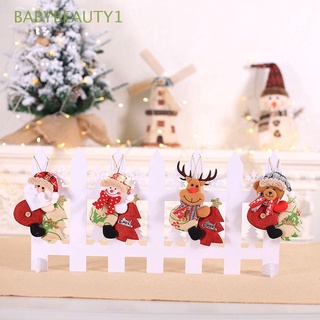 Babybeauty1 muñeco De nieve/papá Noel/Alce/oso De peluche suave Para colgar/decoración De árbol De navidad