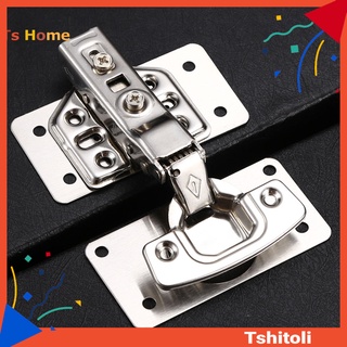 [TS] Piezas de muebles bisagra soporte de fijación engrosado bisagra de acero inoxidable soporte de placa de reparación Multi-agujero para gabinete de cocina (1)