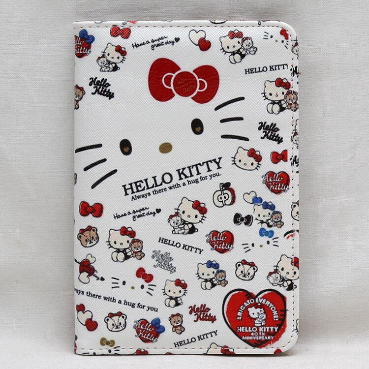 Hello Kitty Melody Cinnamorol Twin Star - soporte para pasaporte de piel sintética (1)