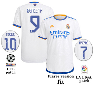 Jersey/camiseta de fútbol 21-22 Real Madrid versión jugador local s ize:S-XXL 2021/22 para hombre