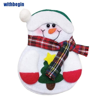 [GIN] 8 pzs adornos navideños muñeco de nieve para vajilla/decoración de navidad (5)