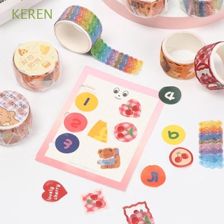 Keren Kawaii lindo diario decoración Diy álbum de recortes calcomanías adhesivas exprimidas adhesivas adhesivas decorativas/Multicolor