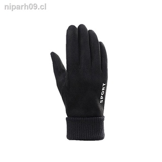 Guantes de pantalla táctil invierno más guantes gruesos de terciopelo bicicleta deportiva motocicleta bicicleta eléctrica guantes largos para montar para hombres y mujeres (4)