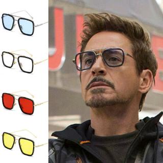 Gafas De Sol Iron Man Rectangulares Vintage Superhéroe Tony Stark Ironman Moda Lujo Vidrio Listo STOCK