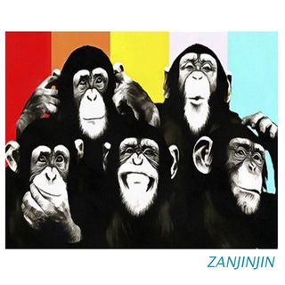 zanjinjin diy pintura al óleo por números kits con pinceles acrílicos pintura kits sobre lienzo para adultos niños principiantes - orangu
