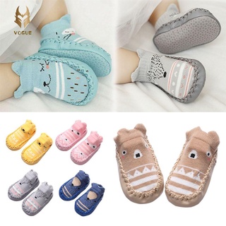 Vogue calcetines para bebé recién nacido/calcetines de algodón suaves para suelo/zapatos antideslizantes/multicolores