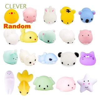 CLEVER 1/5/10Pcs Gift Mochi Rising Sticky Stress Relief Squeeze Toy Random Abreact Funny Soft Cute Animal Antistress Ball