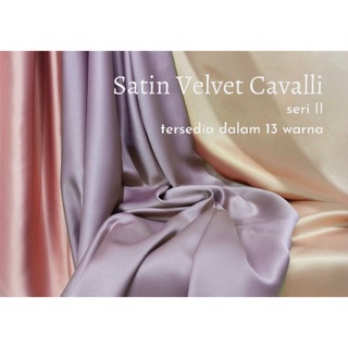 Saten seda satén tela como seda terciopelo Cavalli Premium 1/2 metros