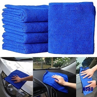 5 pzs toallas De limpieza De Microfibra Azul Para lavado De coches