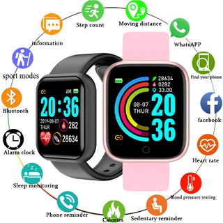 smart watch hombres mujeres smartwatch frecuencia cardíaca monitor de presión arterial fitness tracker reloj pulsera inteligente para android e ios