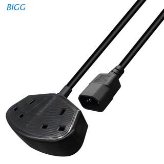 BIGG C14 to 2UK Standard Outlet Commonly Used Conversion Plug Three-way Pin Socket