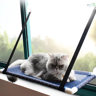 m&h gato ventana perca hamaca cama refrigeración transpirable malla cubierta ventana ventosas asiento verano hamaca para gatos gatitos