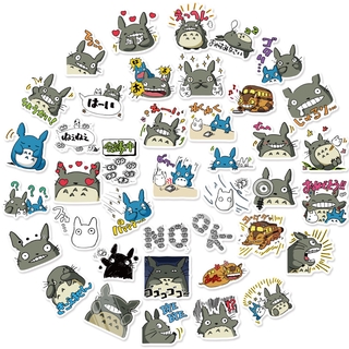 40 Pzs Lindos Stickers De Dibujos Animados De Anime Totoro Impermeable Para Álbum De Recortes